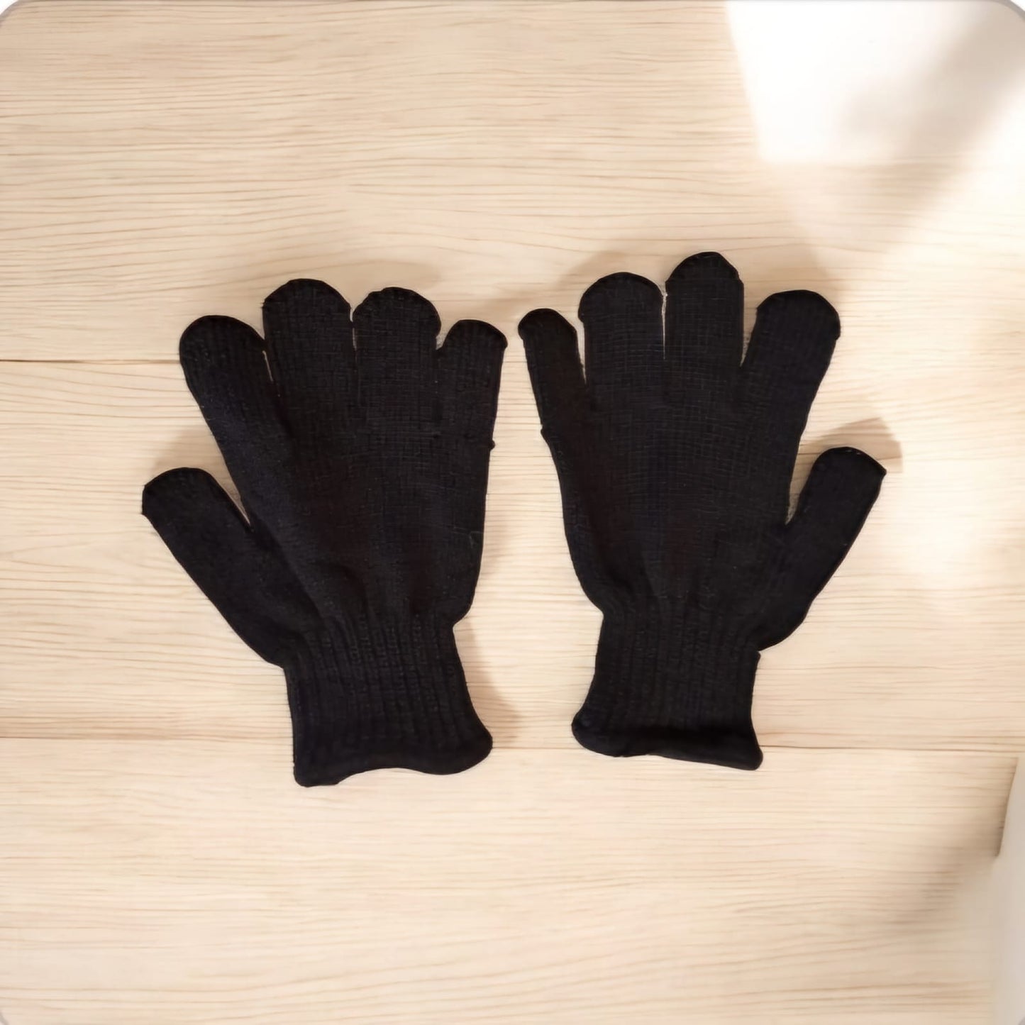 LACAS Girls & Boys Black Gloves Winter(All Grades) BGW-007