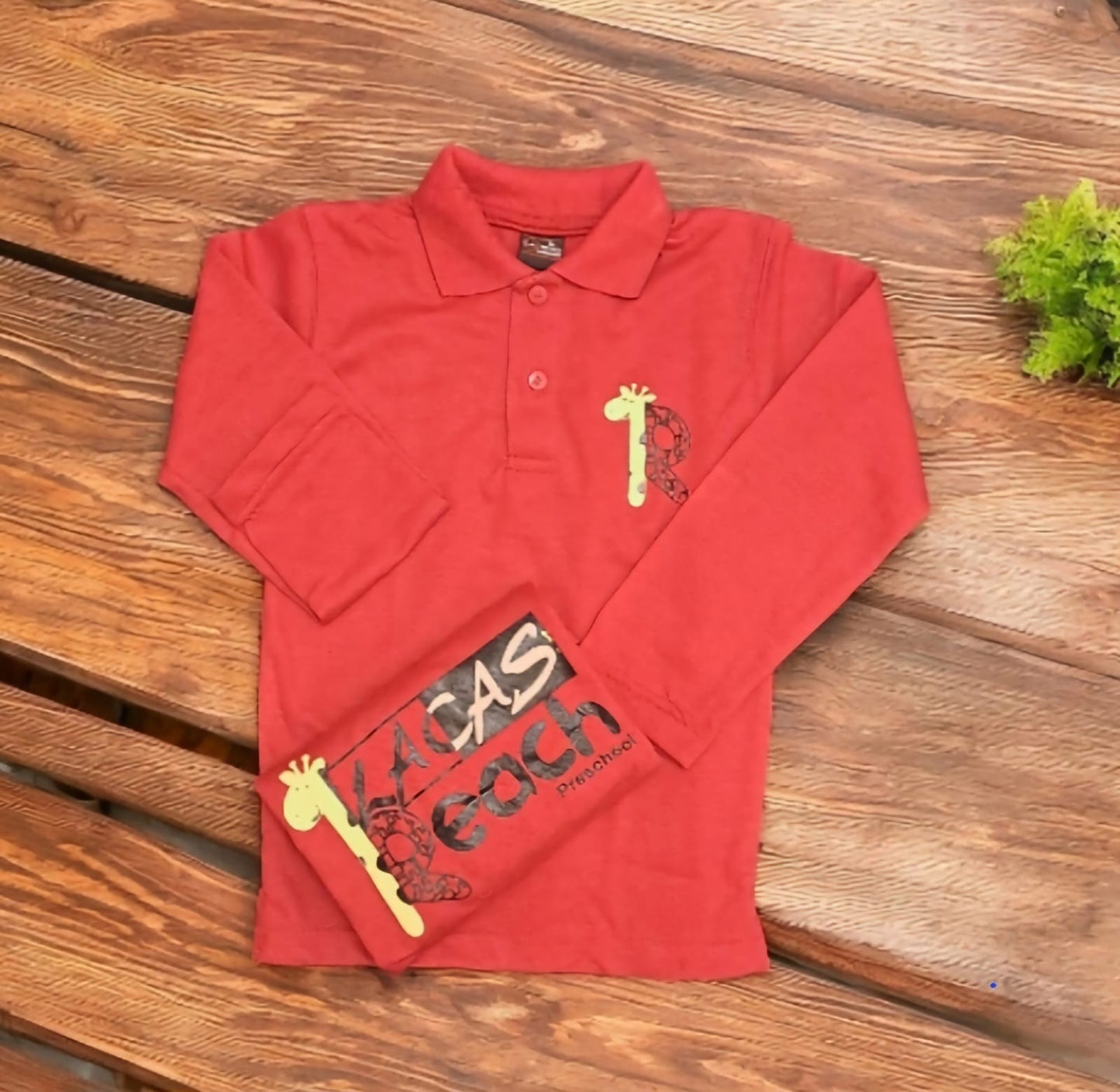 LACAS Girls & Boys Red Polo Shirt (Play Group, Pre-reception, Reception ) RPS-001