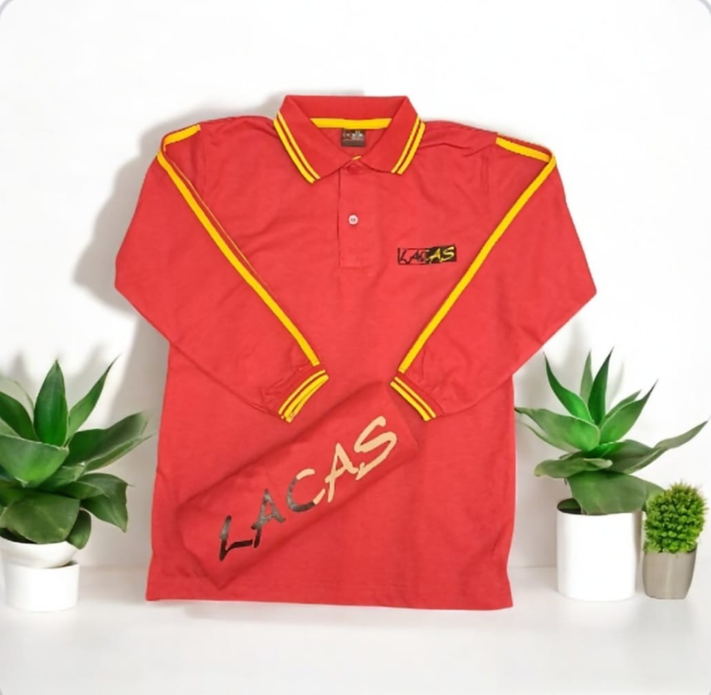 LACAS Girls & Boys Polo Sports Shirt Yellow (Play Group to O Level) PSSY-004