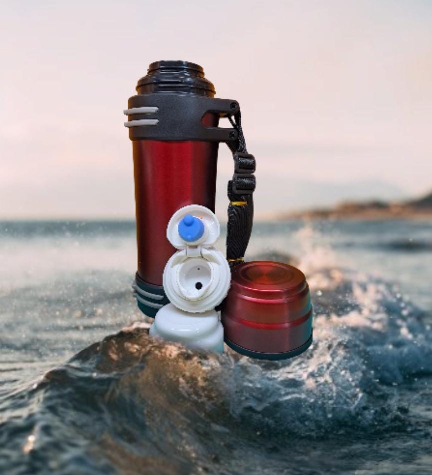 Water Bottle Metal Flask 1000ml 0011