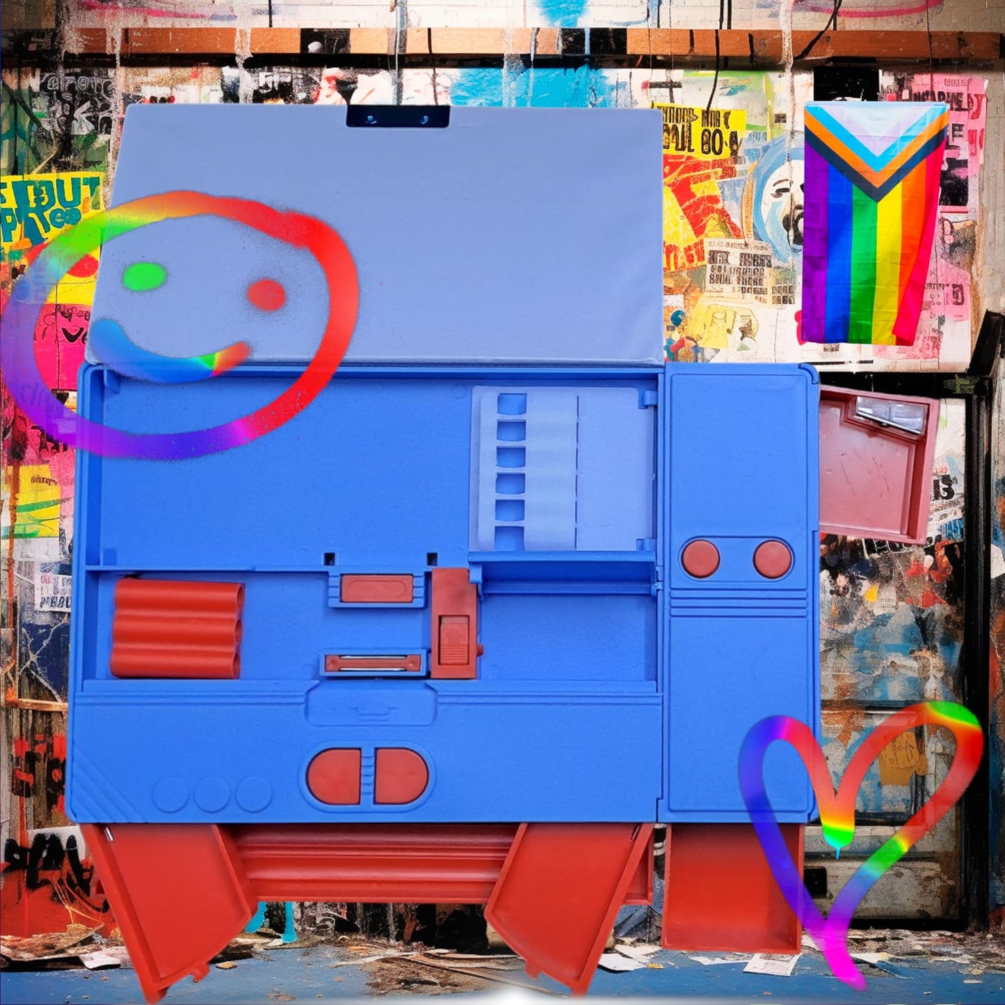 Magnet Pencil Box Double Side With Sharpener Spiderman 0024