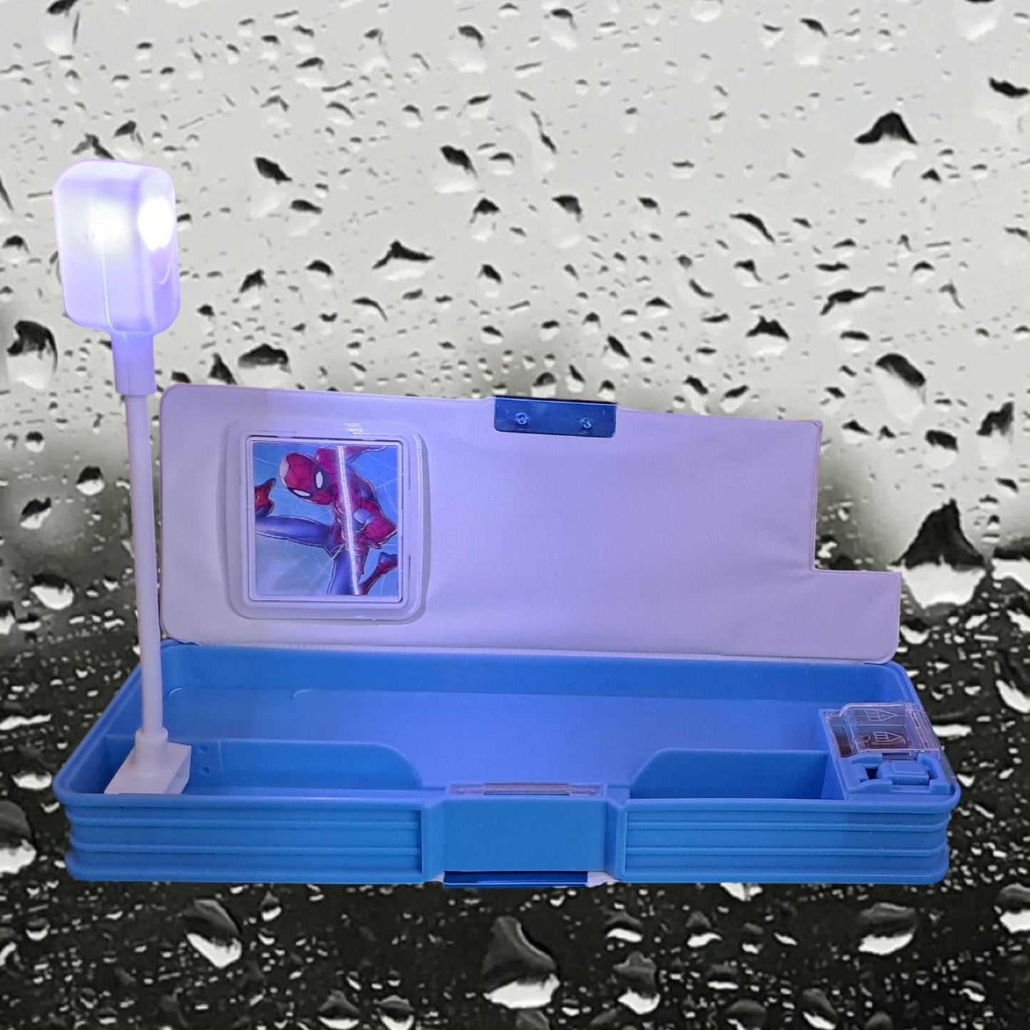 Magnet Pencil Box Double Side With Calculator, Light and Sharpener Spiderman 0021