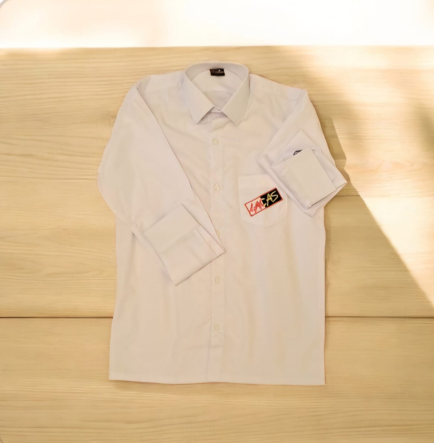 LACAS Girls Dress Shirt White (Grade 1 to 5) & Boys Dress Shirt White ( Grade 1 to O Level) DSW-002