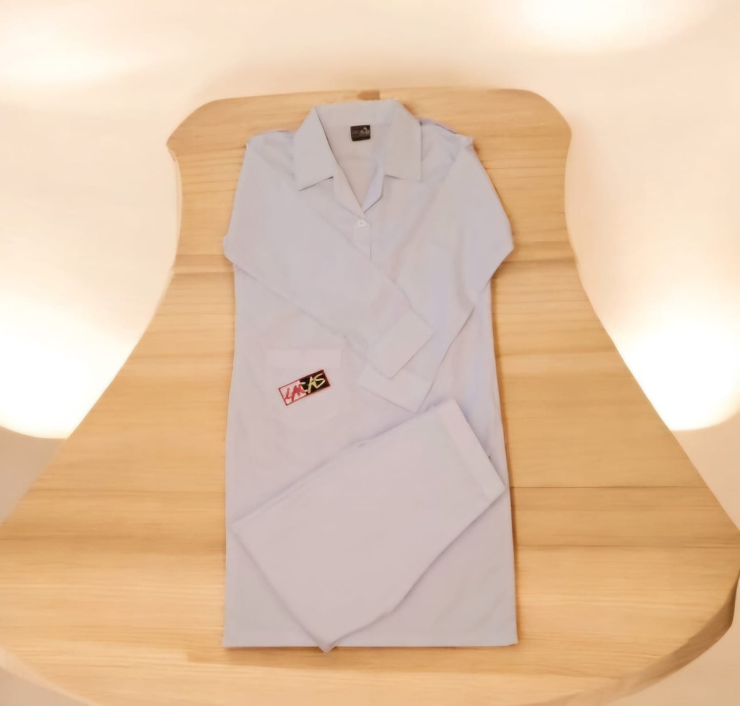 LACAS Girls Dress White (Shirt & Trouser-Grade 4 to O Level) GDW-003