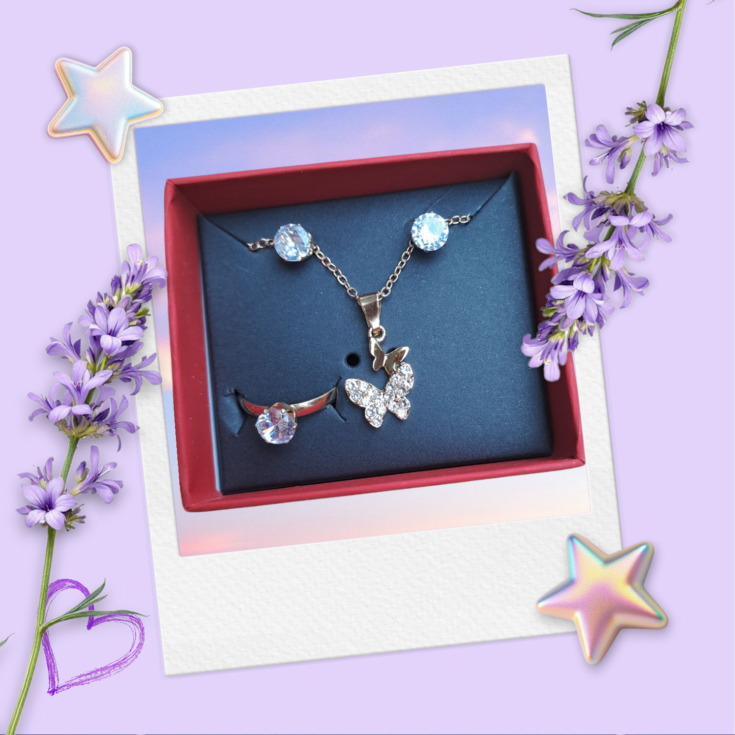 Combo Set (Necklace, Earrings, Ring) CPS-003