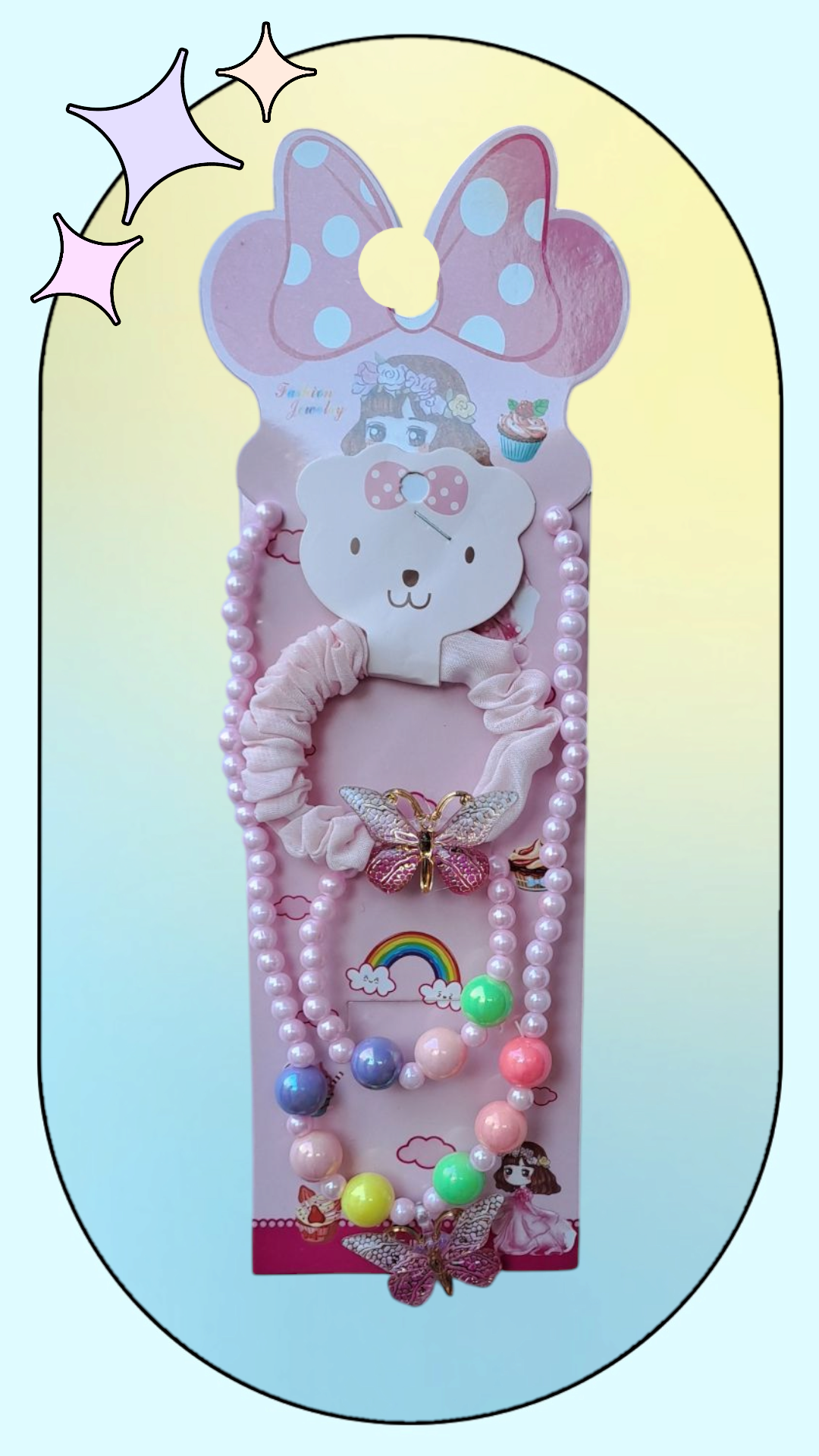 Combo Pearl Set (Necklace, Poni, Bracelet) CPS-005