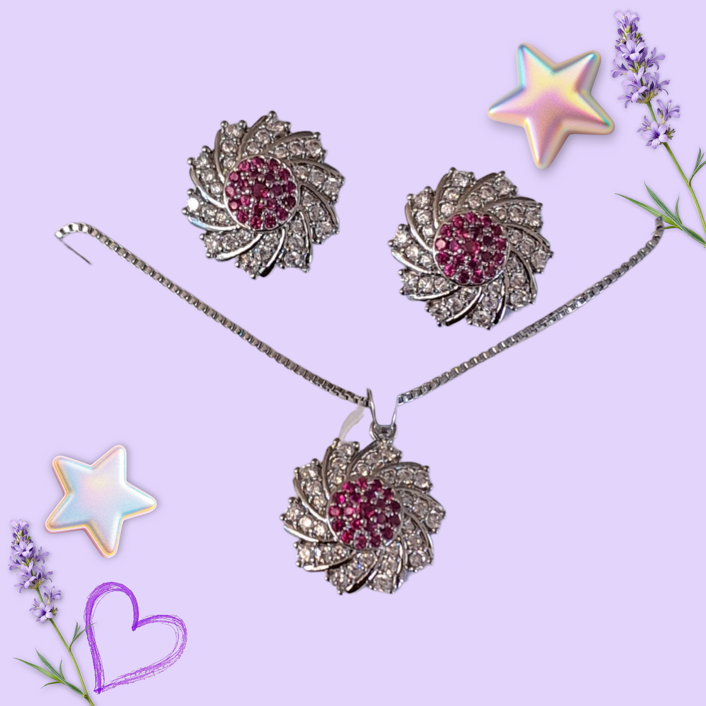 Combo Set (Necklace, Earrings) CS-007