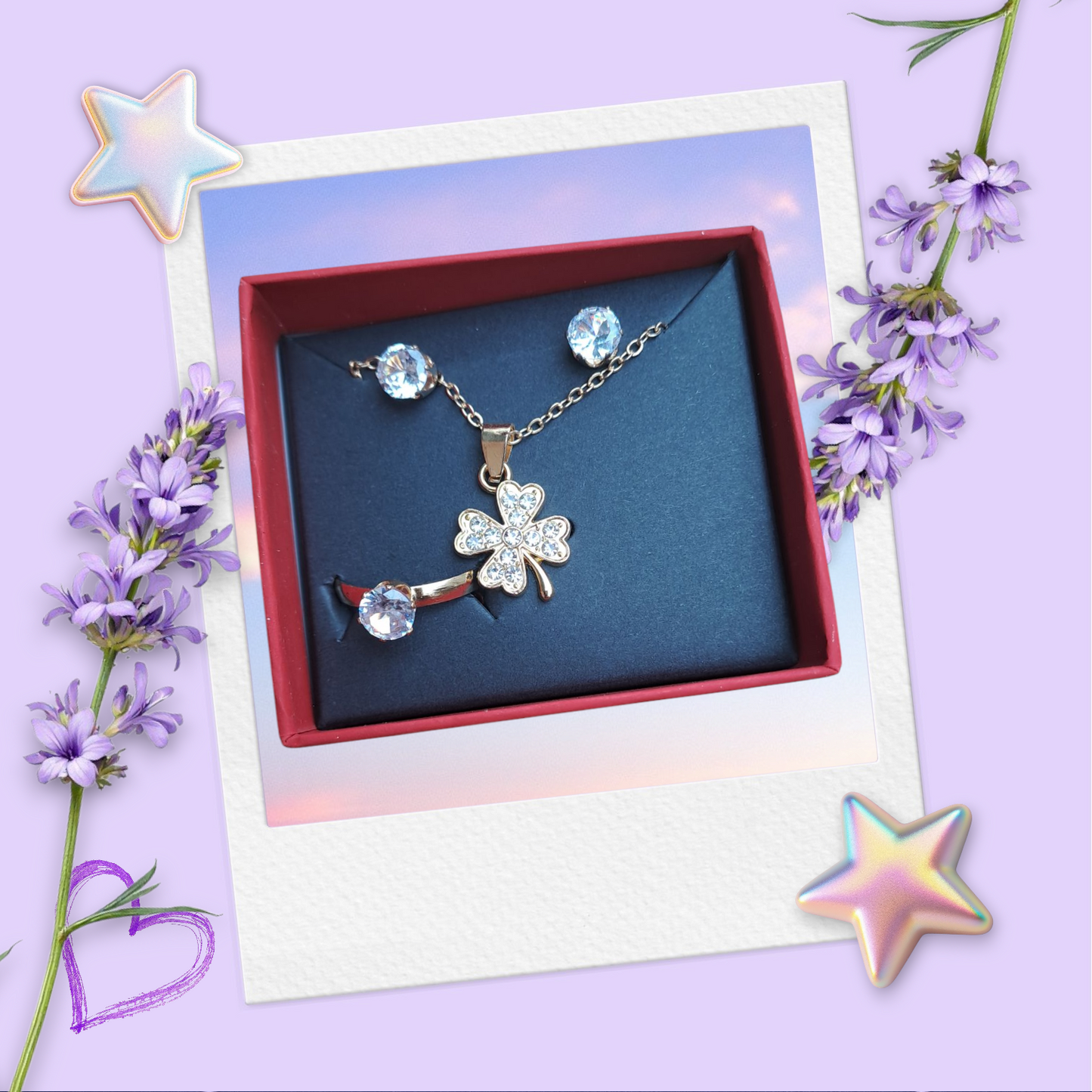 Combo Set (Necklace, Earrings, Ring) CPS-002