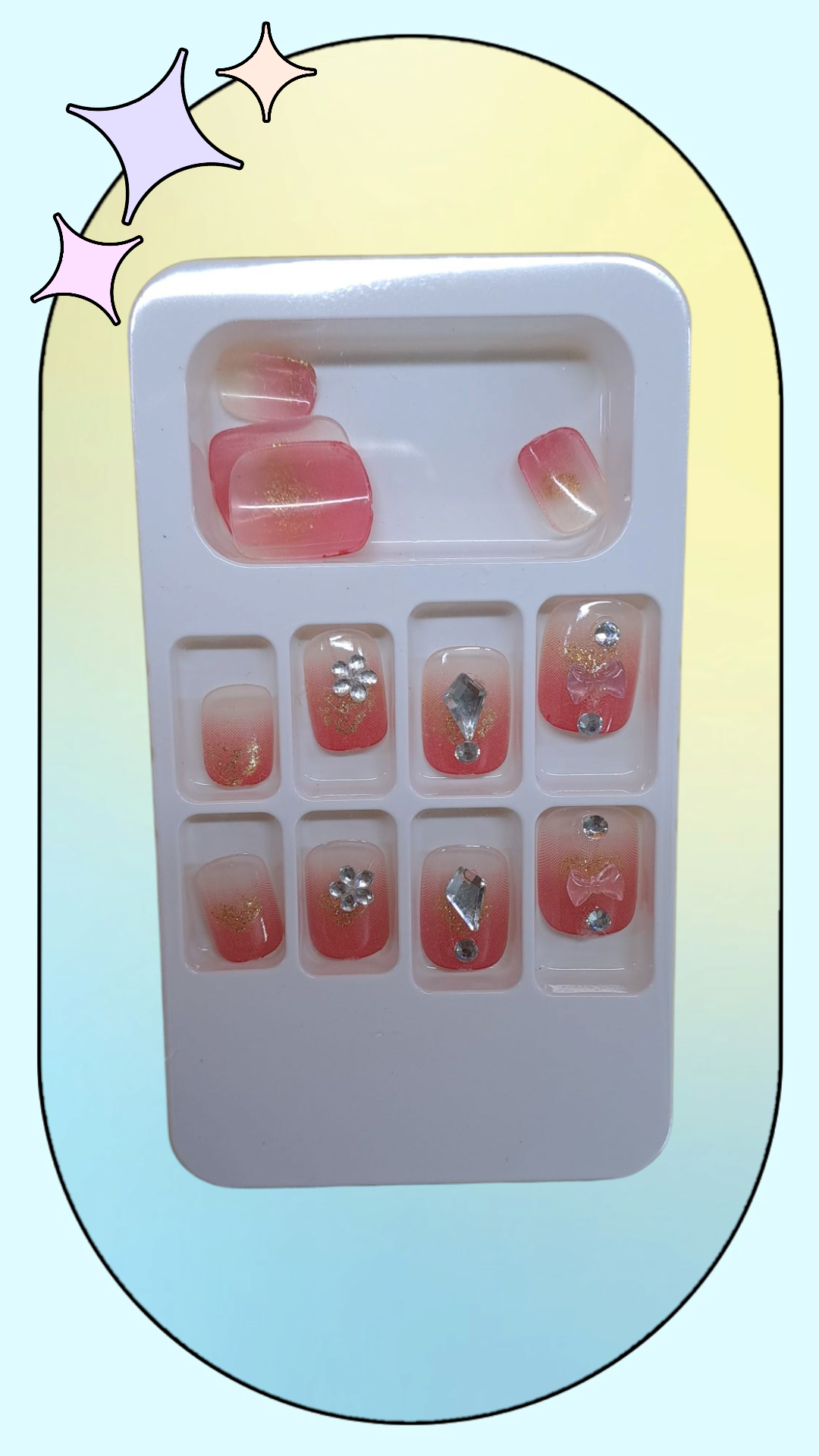 Fancy Acrylic Nails (Small)-001