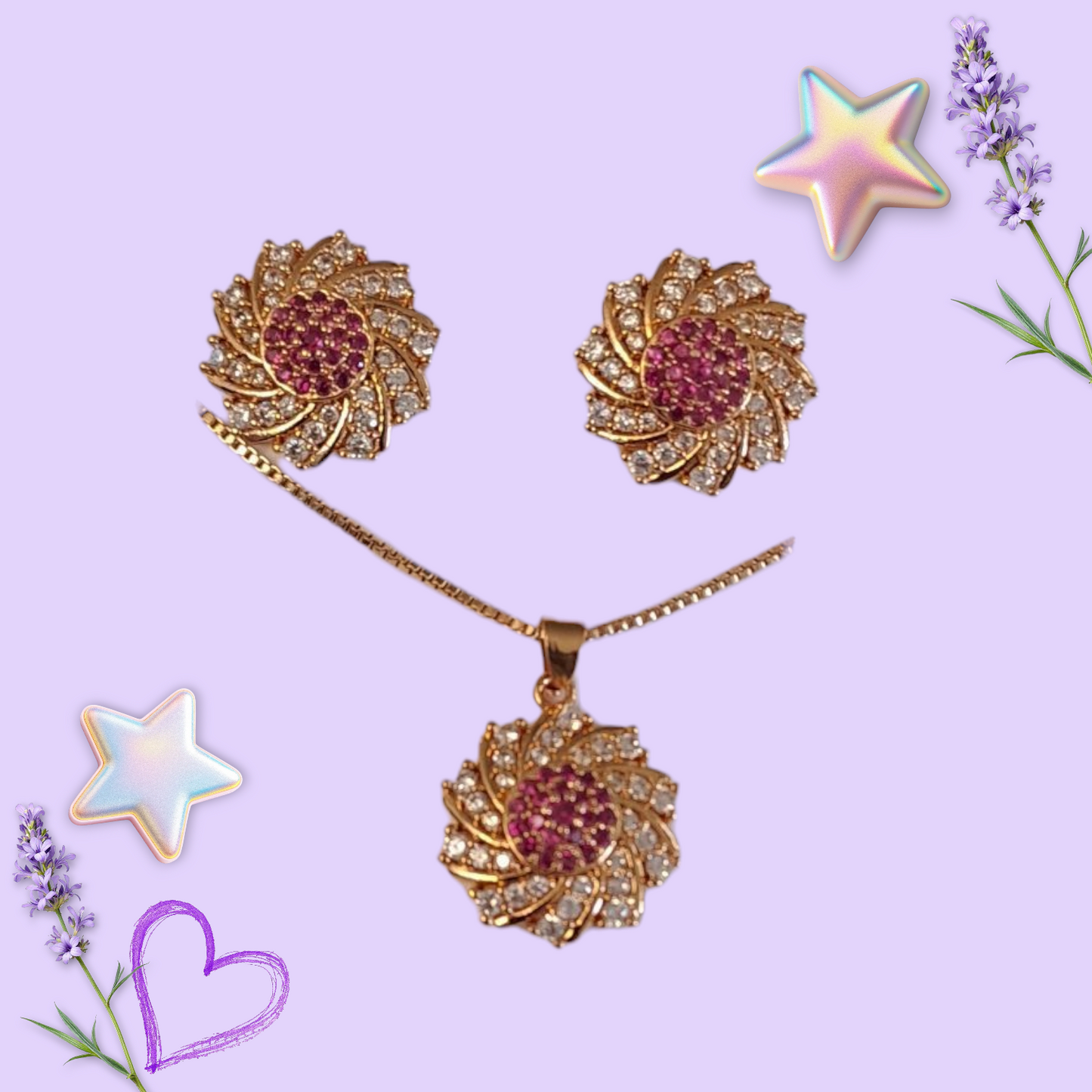 Combo Set (Necklace, Earrings) CS-005