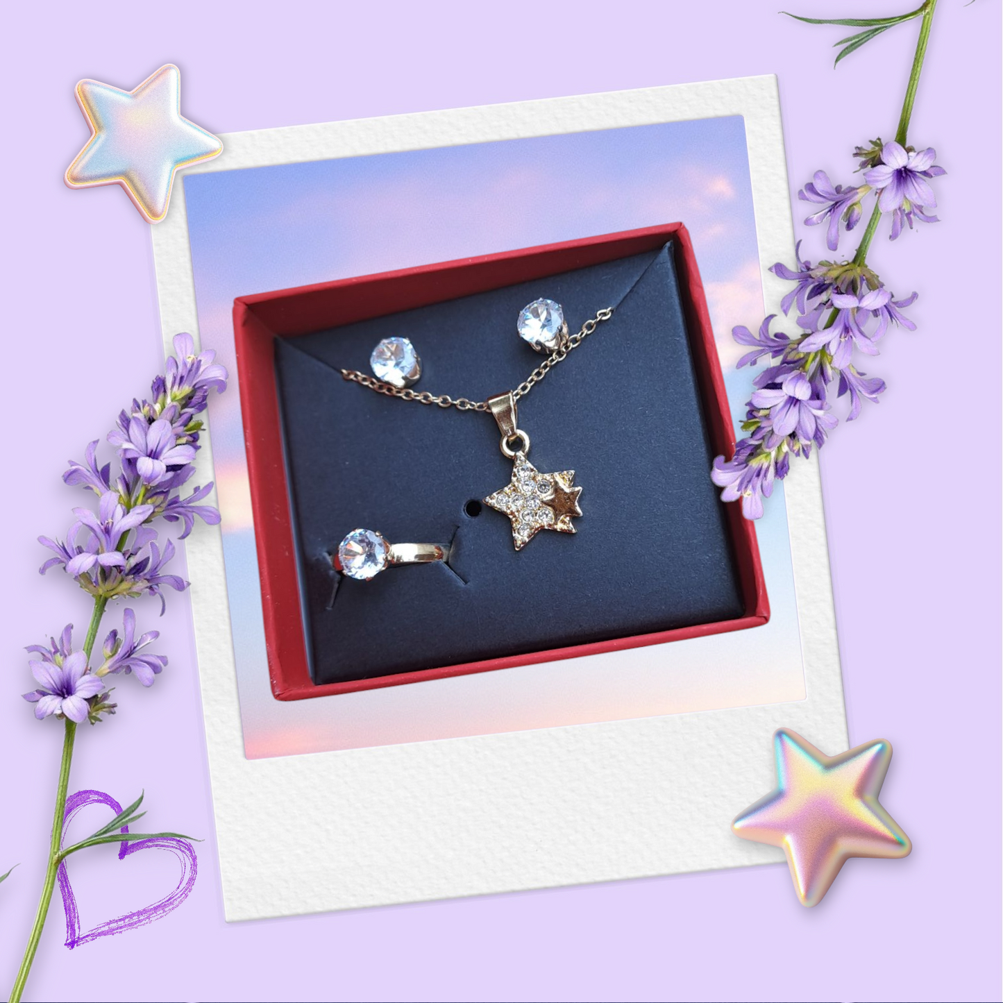 Combo Set (Necklace, Earrings, Ring) CPS-001