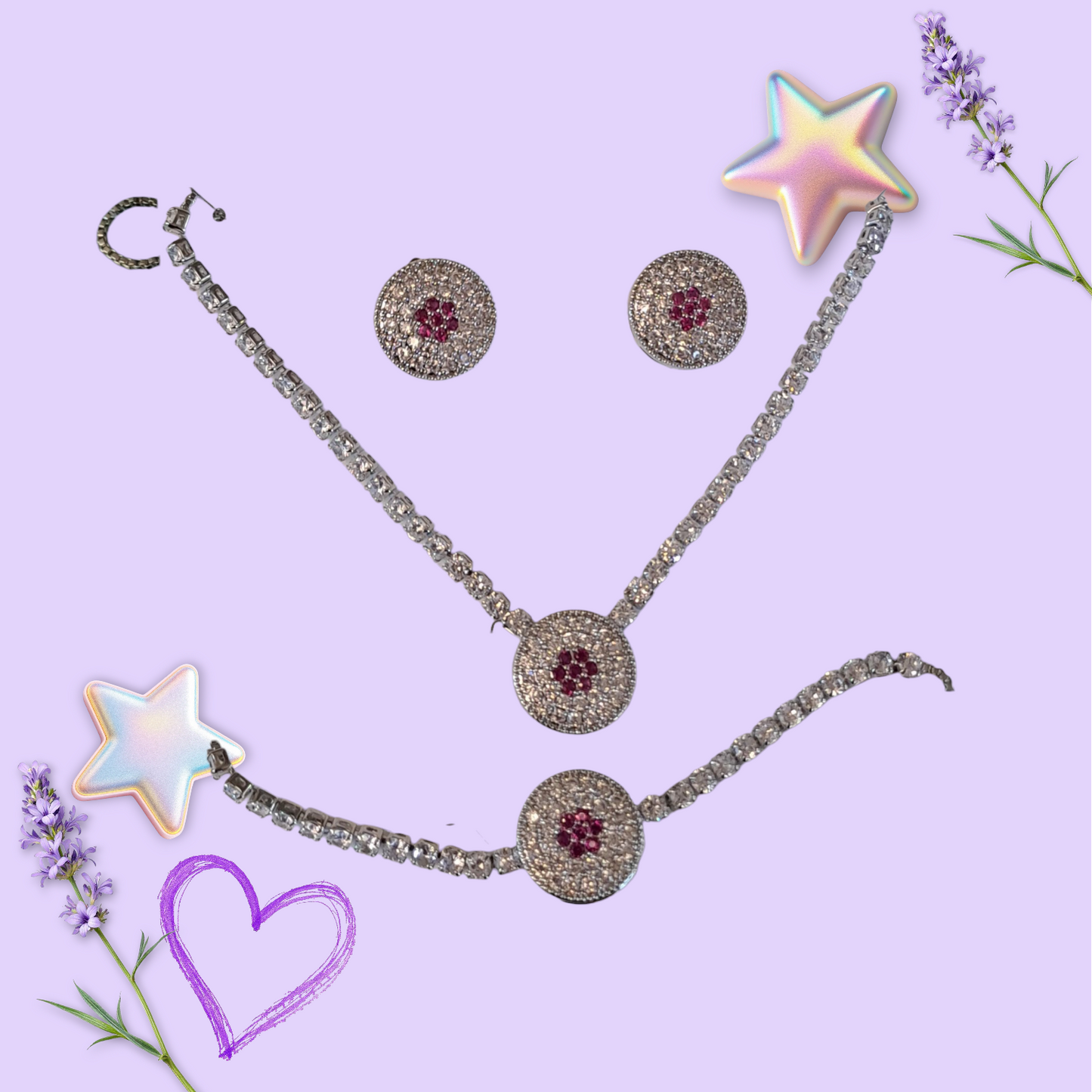 Combo Set (Necklace, Earrings,Bracelet) CS-001