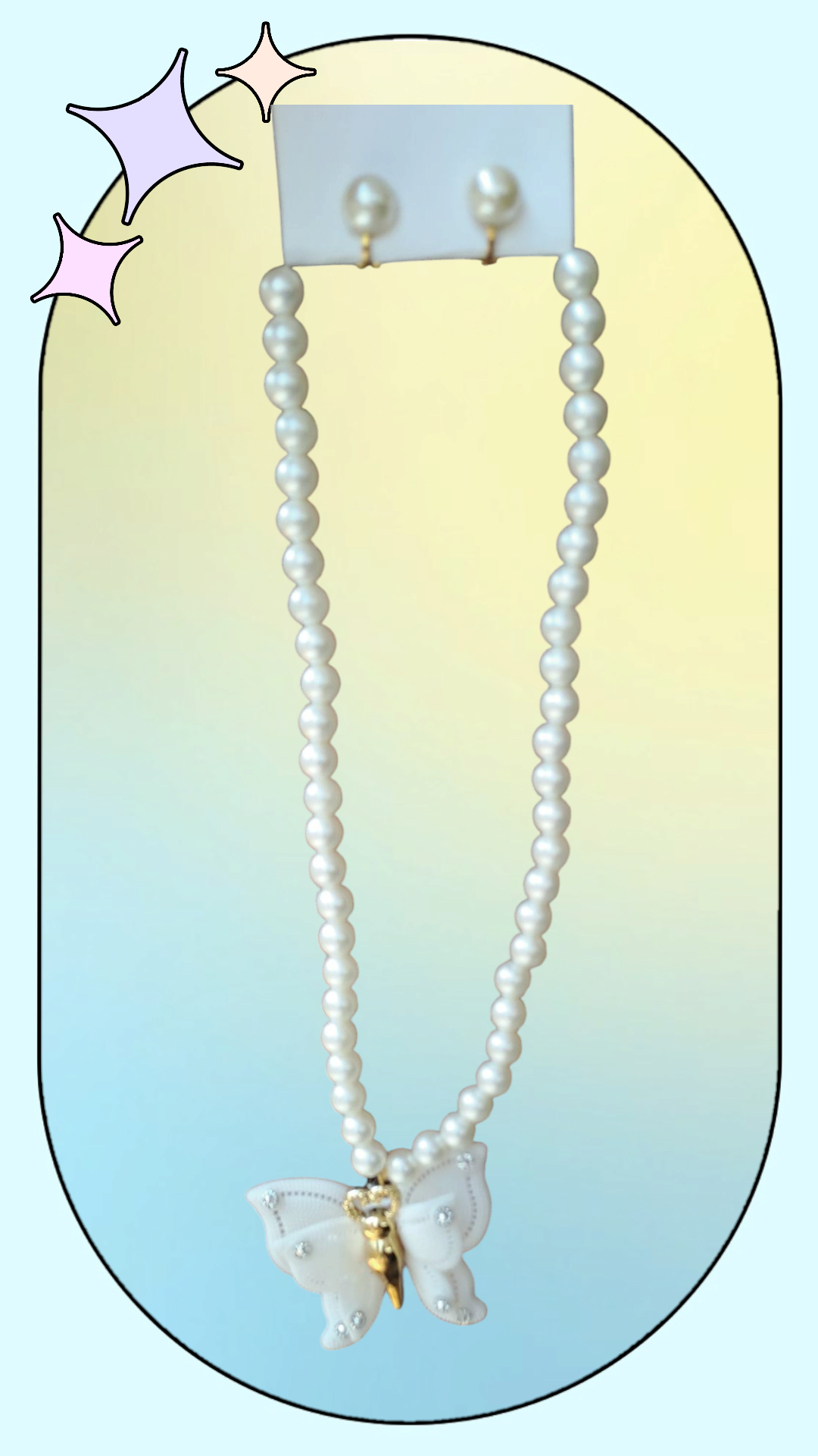 Pearl Set (Necklace, Earrings) CPS-013