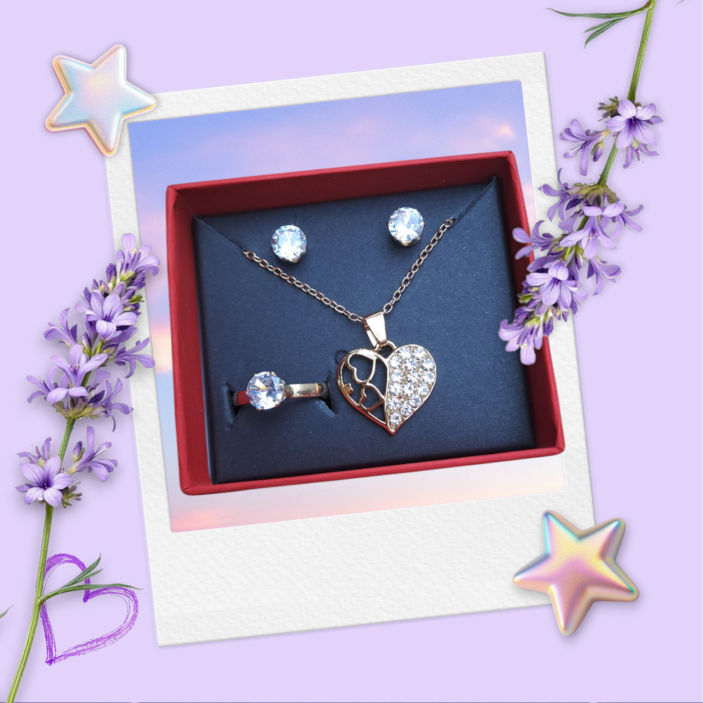 Combo Set (Necklace, Earrings, Ring) CPS-004