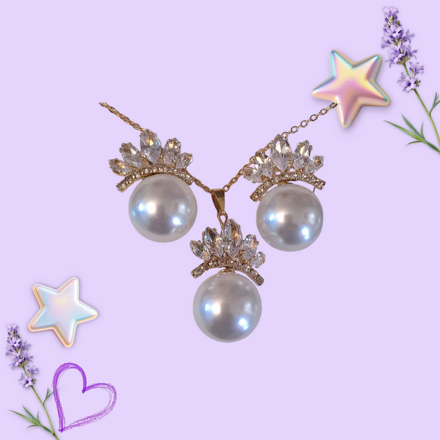 Combo Set (Necklace, Earrings) CS-001