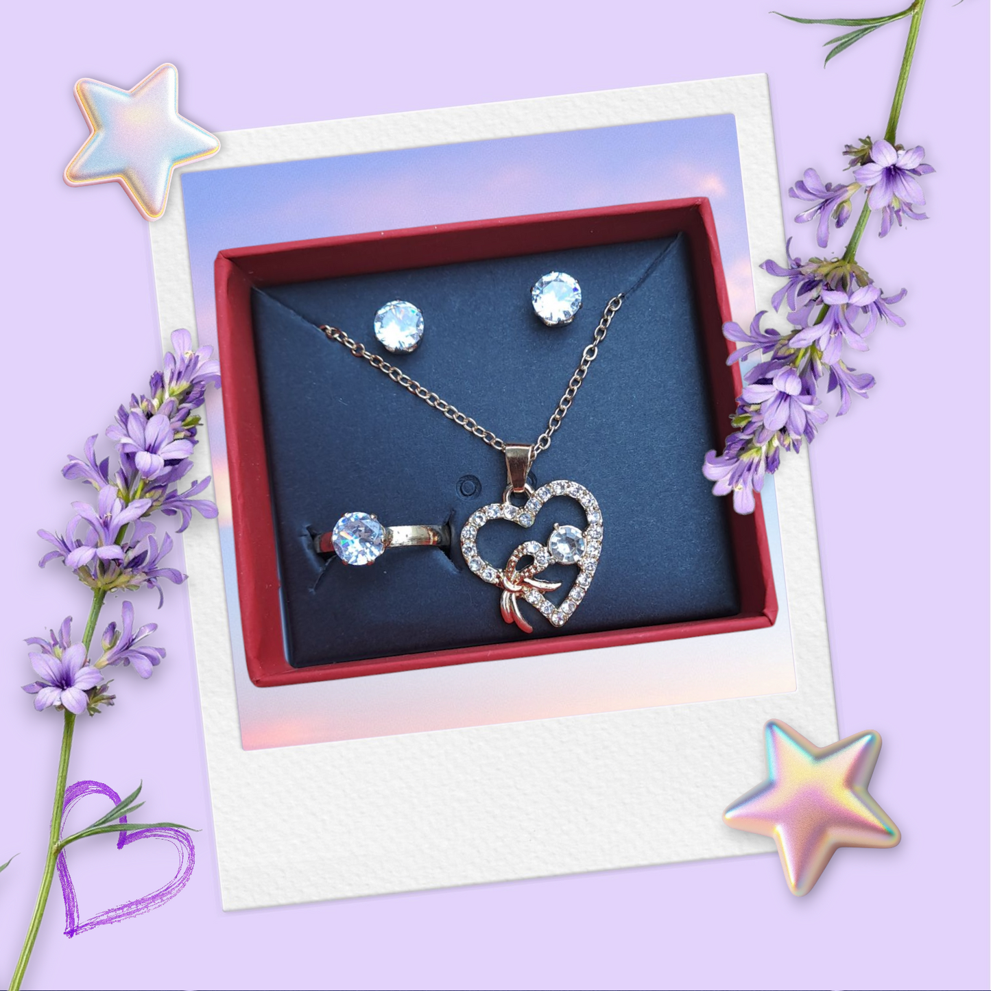 Combo Set (Necklace, Earrings, Ring) CPS-006