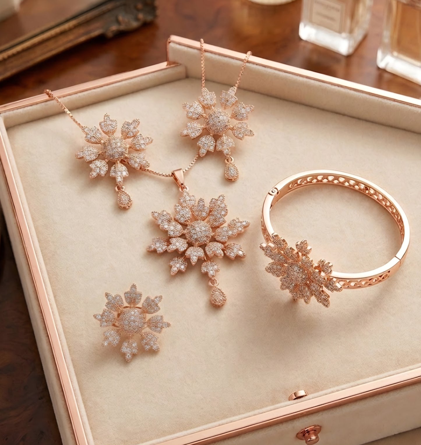 Combo Set (Necklace, Earrings,Ring, bracelet) CS-005