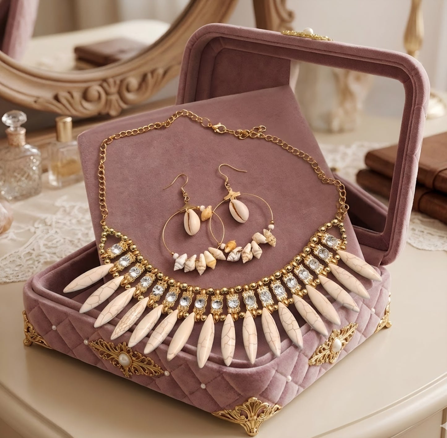 Necklace & Earrings-001