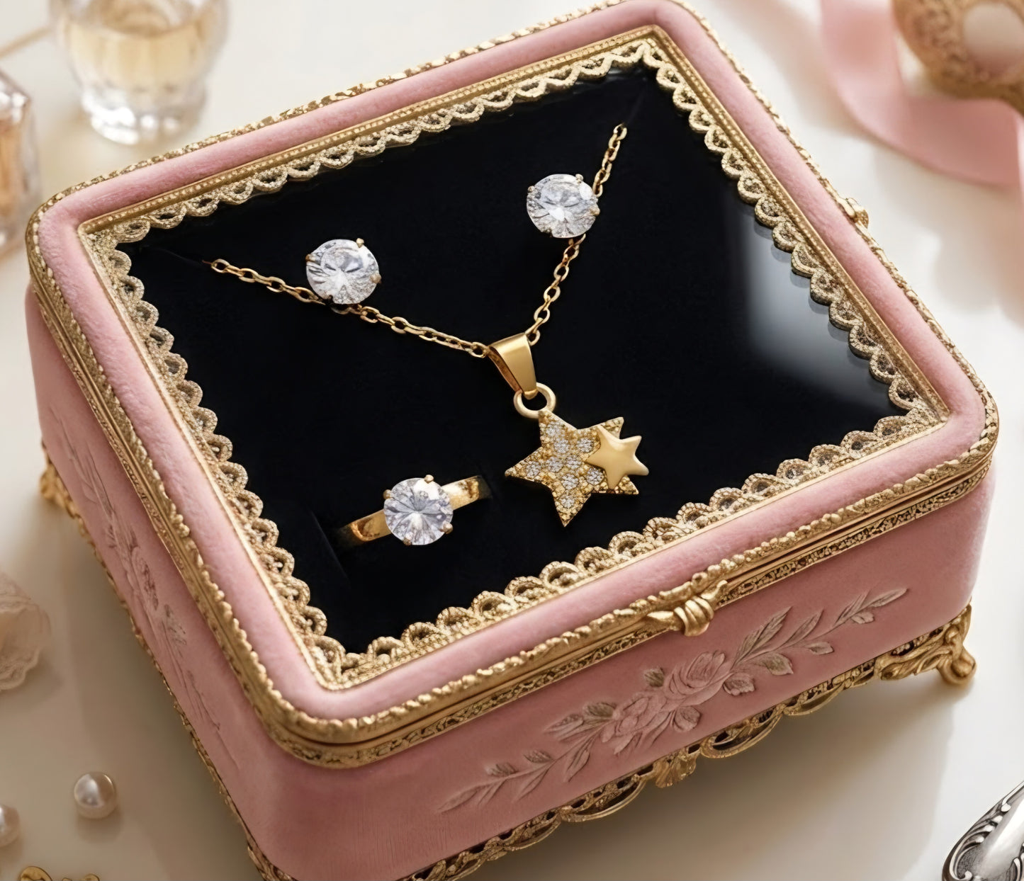 Combo Set (Necklace, Earrings, Ring) CPS-003