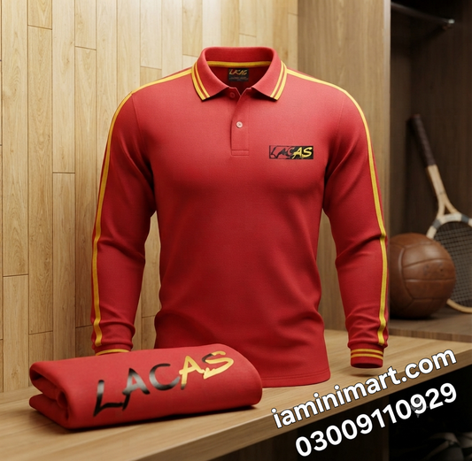 LACAS Girls & Boys Polo Sports Shirt Yellow (Play Group to O Level) PSSY-004