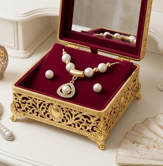 Combo Pearl Set (Necklace, Earrings) CPS-010