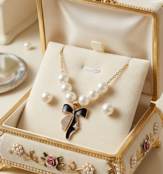 Combo Pearl Set (Necklace, Earrings) CPS-008