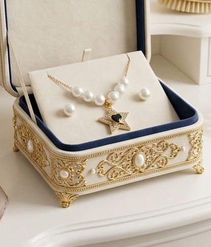 Combo Pearl Set (Necklace, Earrings) CPS-009